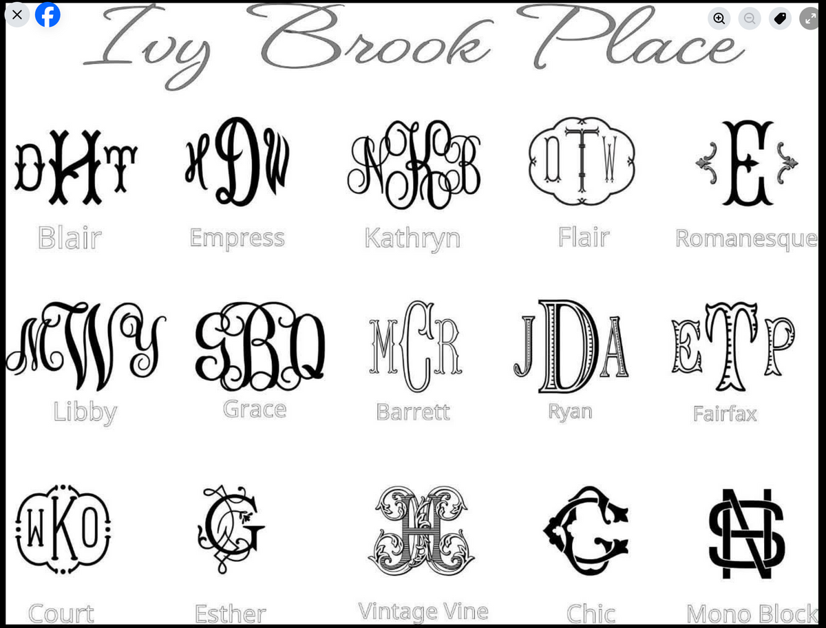 The Windsor Silver Monogram Ornament