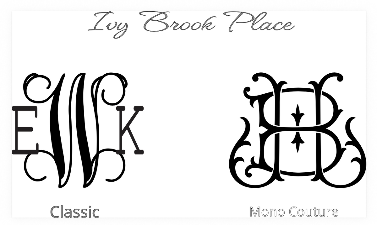1.5" Monogram Satin Ribbon
