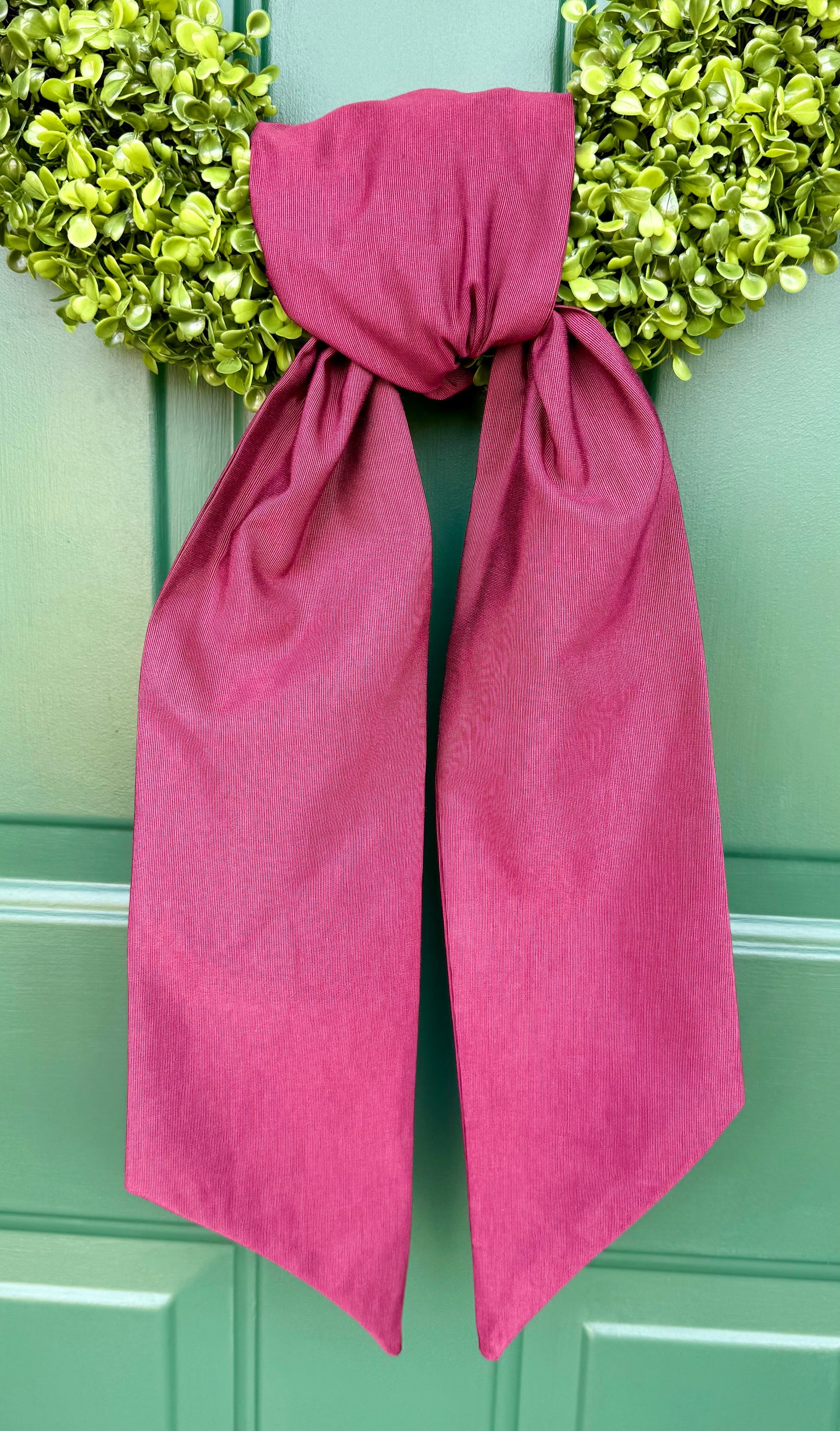 Burgundy Taffeta Wreath Sash