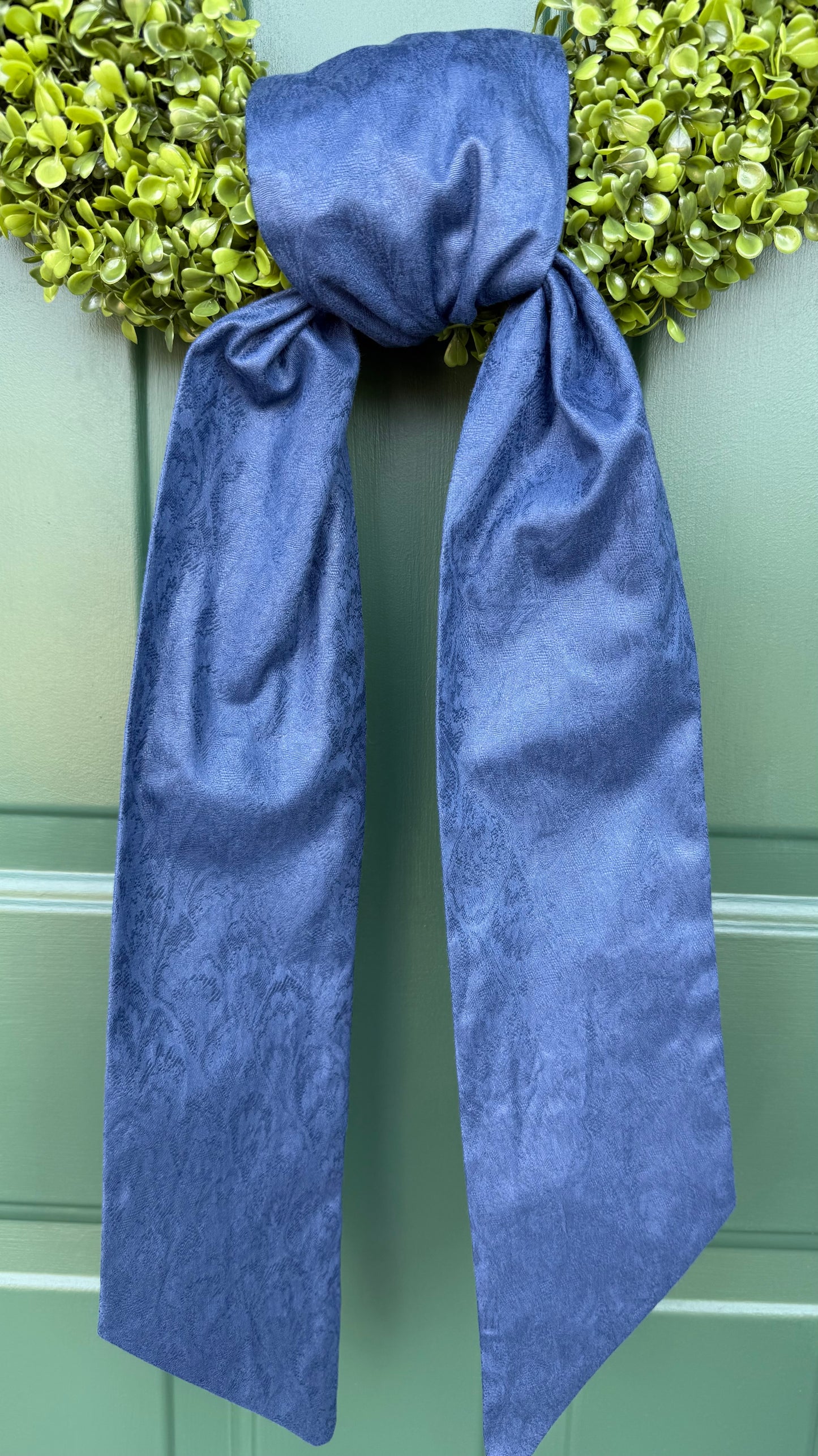 Blue Bell Textured Wreath Sash