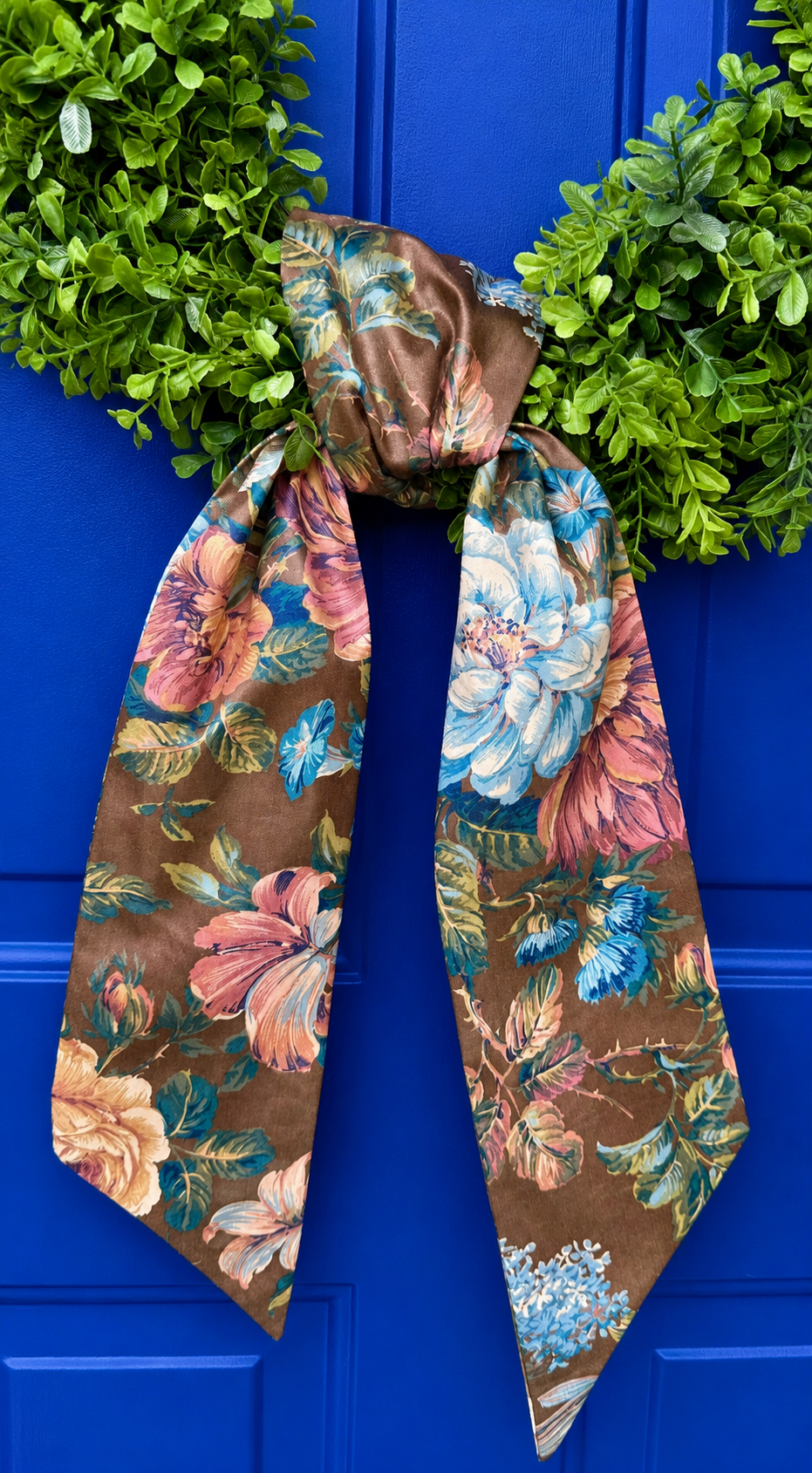 Suzanne Brown Floral Wreath Sash