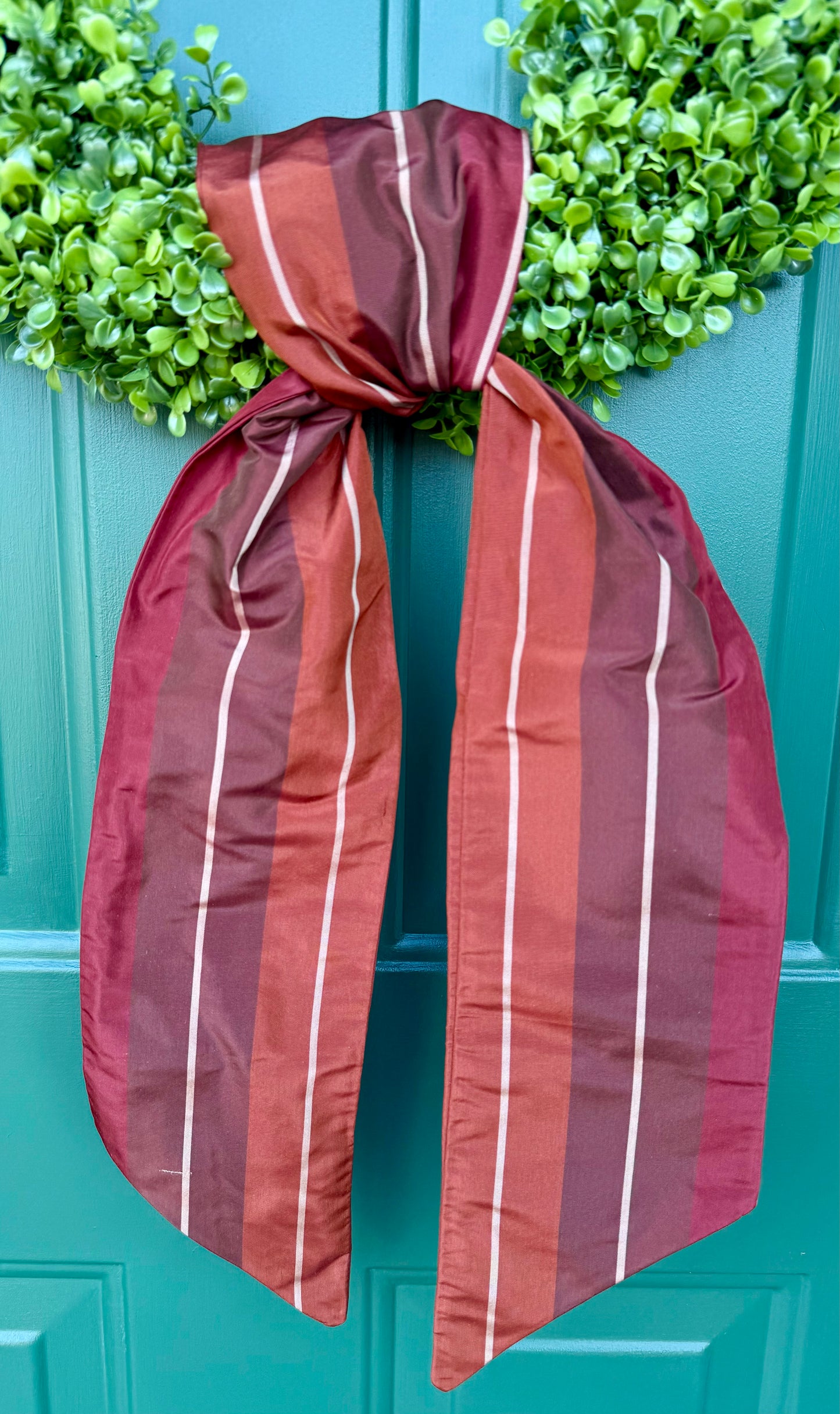 Autumn Leaves Silk Wreath Sash