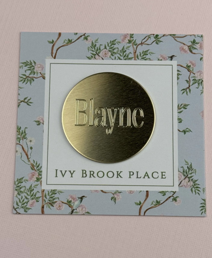 Oversized Needle Minder for Your Name