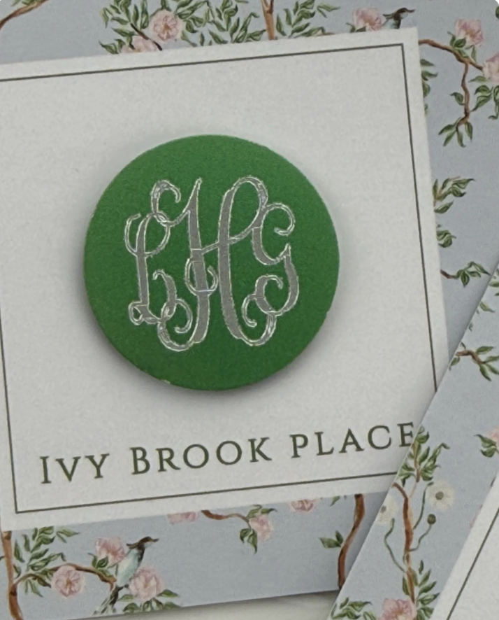 Green Metallic Needle Minder