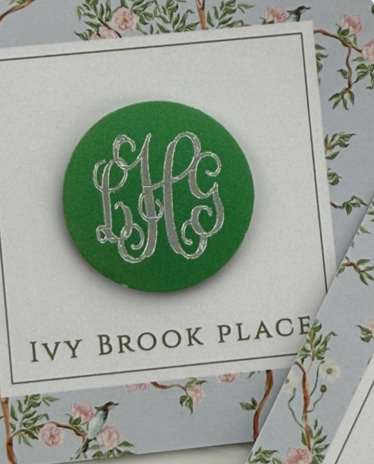 Green Metallic Needle Minder