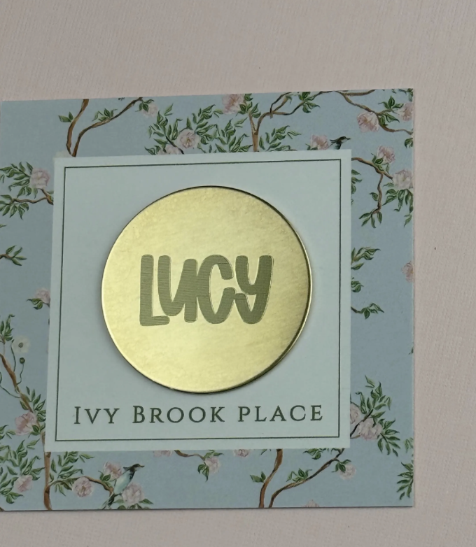 Oversized Needle Minder for Your Name