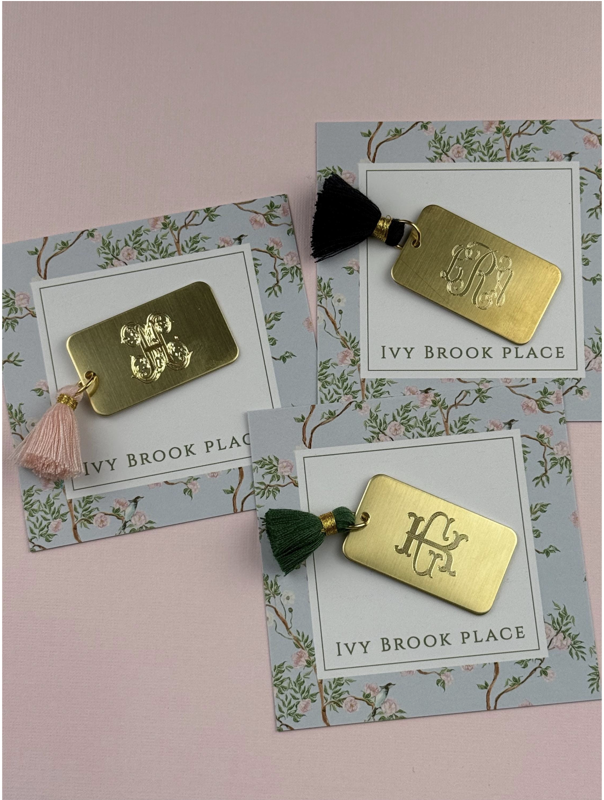 Tassel Rectangle Brass Needle Minder