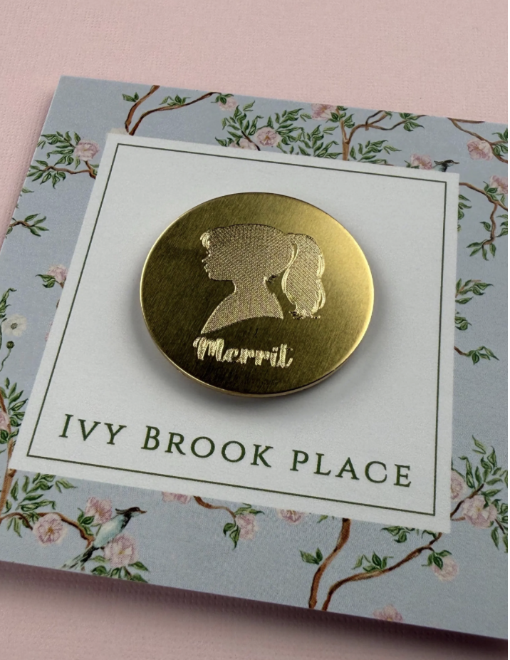 Silhouette Needle Minder with Custom Name