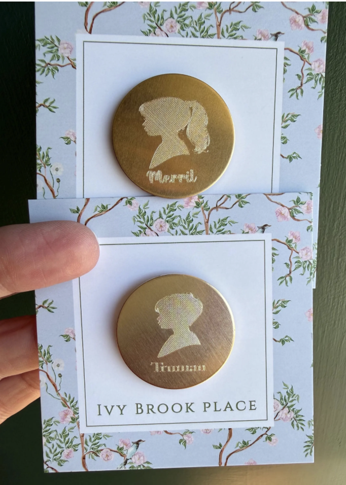 Silhouette Needle Minder with Custom Name