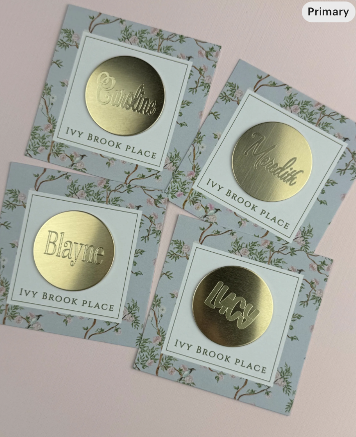 Oversized Needle Minder for Your Name