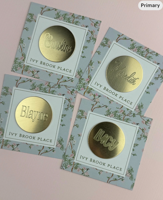 Oversized Needle Minder for Your Name