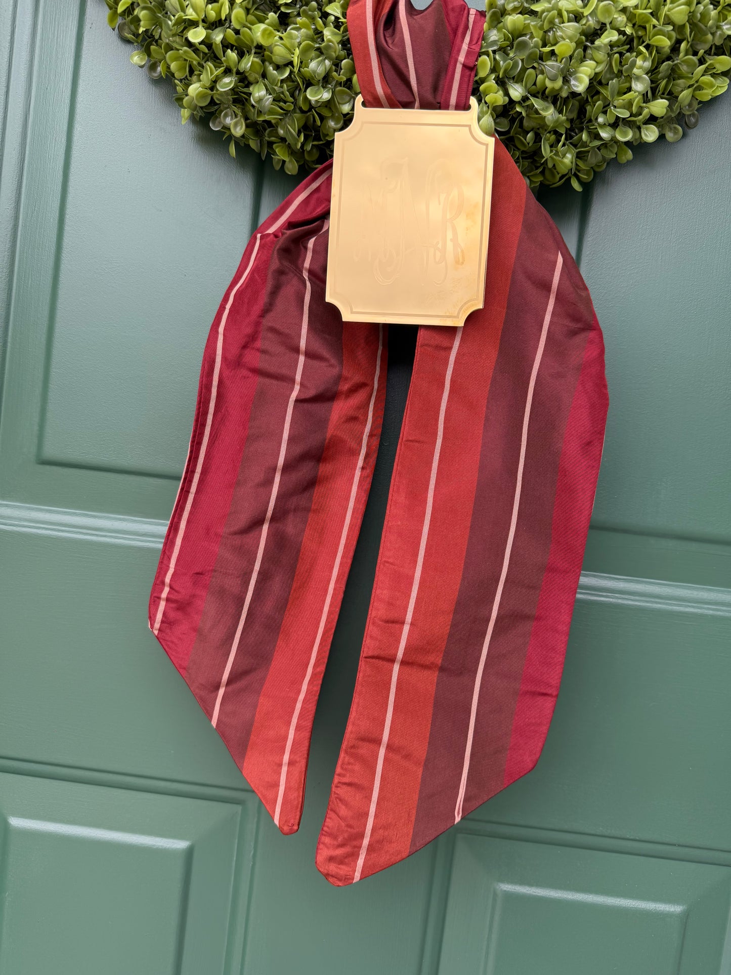 Autumn Leaves Silk Wreath Sash