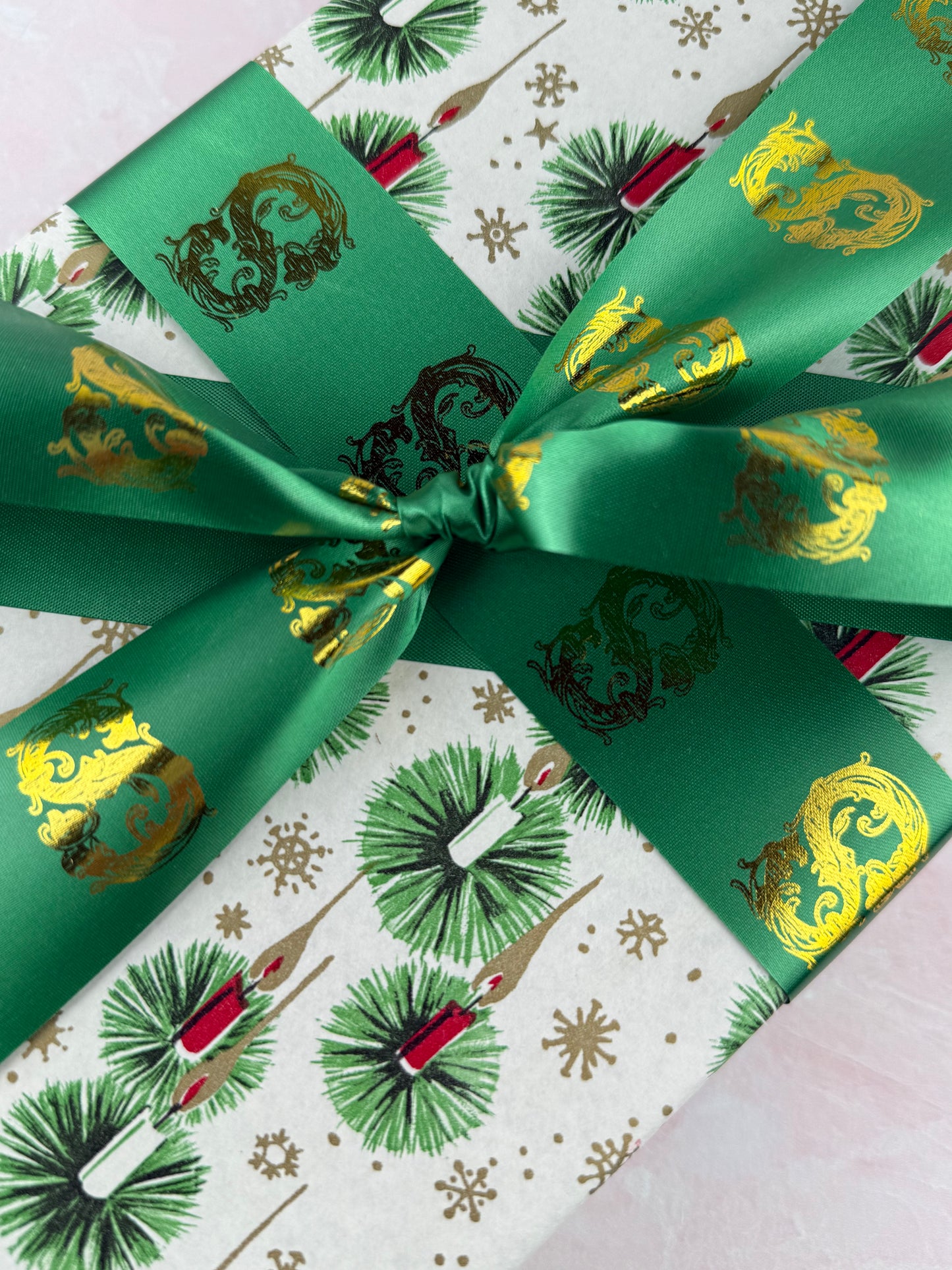 1.5" Monogram Satin Ribbon