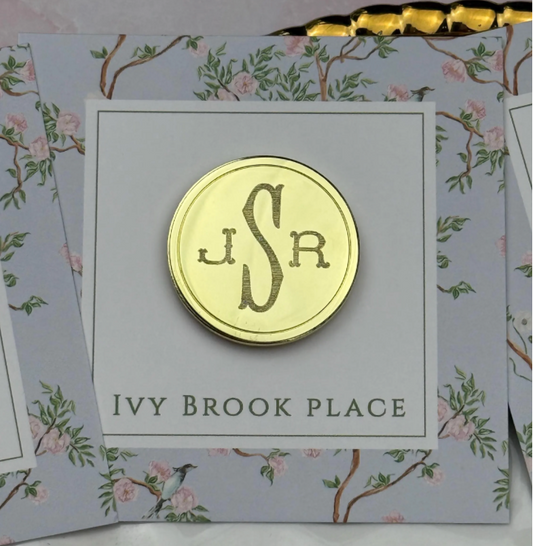 Recessed Coin Style Gold Needle Minder
