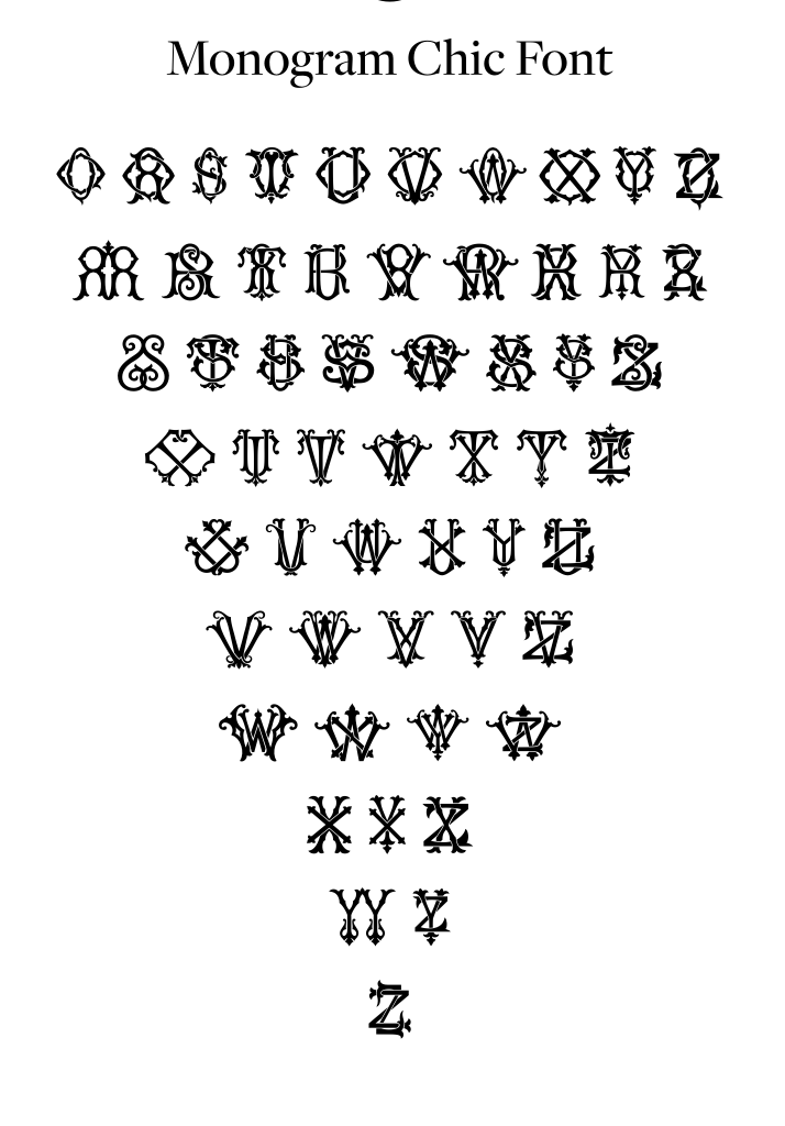 Square Needle Minder in Monogram Couture Font